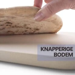 Buxibo 2in1 Pizzasteen - Voor BBQ & Oven - Inclusief Serveer Plank - Pizzabord/Pizzaplank - 30.5 X 38.1 X 1.4 Cm -Barbecue Benodigdheden Winkel 1200x1200 596