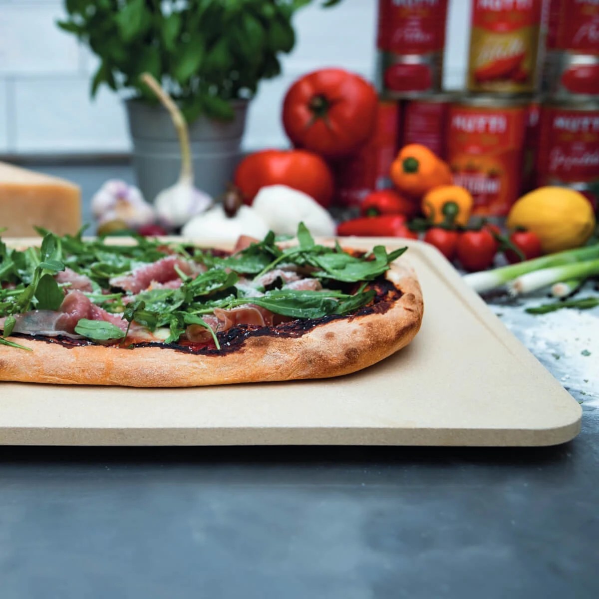 Boska Pizzasteen Deluxe Rechthoek - Voor De Oven - Knapperige Pizza's - 40x32 Cm - BBQ Accessoires 15 Boska Pizzasteen Deluxe Rechthoek - Voor De Oven - Knapperige Pizza's - 40x32 Cm - BBQ Accessoires - Afbeelding 13