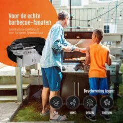 GrillX Barbecue Hoes - 145 X 61 X 117cm - BBQ Hoes Waterdicht - Beschermhoes Inclusief Trekkoord - BBQ Accesoires 11 GrillX Barbecue Hoes - 145 X 61 X 117cm - BBQ Hoes Waterdicht - Beschermhoes Inclusief Trekkoord - BBQ Accesoires -Barbecue Benodigdheden Winkel 1200x1200 690