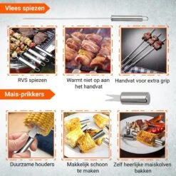 BBQ Accesoires Gereedschapset Koffer Set Tang Borstel Schort Barbecue Dagdeals - Chef Cook BBQ Accessoires Set -Barbecue Benodigdheden Winkel 1200x1200 72