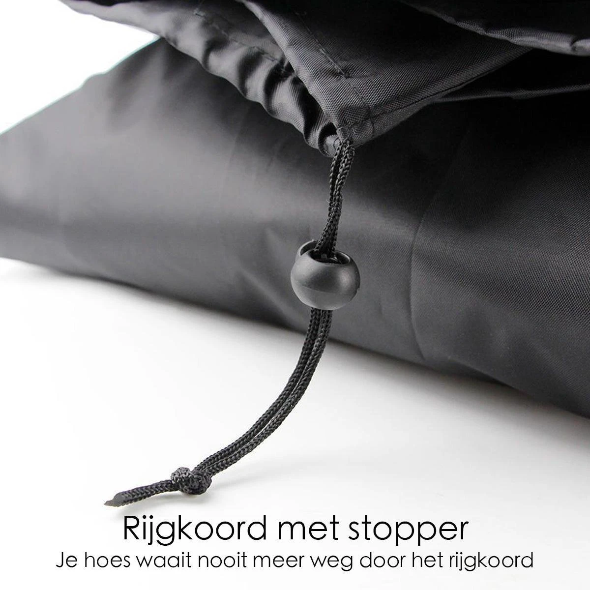 BBQ Beschermhoes - Voor Kamado - Universeel - Tot 23 Inch - Zwart 8 BBQ Beschermhoes - Voor Kamado - Universeel - Tot 23 Inch - Zwart - Afbeelding 6