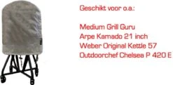 COVER UP HOC Diamond Bbq Hoes Rond - 70x80 Cm - Waterdicht Met Stormbanden En Trekkoord - Geschikt Voor O.a. Kamado, Big Green Egg, Grill Guru, The Bastard, Patton,Weber 14 COVER UP HOC Diamond Bbq Hoes Rond - 70x80 Cm - Waterdicht Met Stormbanden En Trekkoord - Geschikt Voor O.a. Kamado, Big Green Egg, Grill Guru, The Bastard, Patton,Weber -Barbecue Benodigdheden Winkel 1200x586