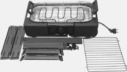 Royalty Line Elektrische Barbecue - Indoor En Outdoor BBQ - Tafelgrill - Elektrische Grill - Grill Oppervlak 40x24 Cm - 2000W - Met Stand - Zwart -Barbecue Benodigdheden Winkel 1200x686 1