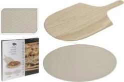 Merkloos Excellent Houseware Pizza-baksteen - Met Pizza-schep -Barbecue Benodigdheden Winkel 1200x792 1