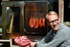 2-L Home & Garden XL Rookoven - RVS - 80x40x28 Cm - 3 Etages -Barbecue Benodigdheden Winkel 1200x800 40