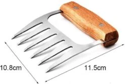 GrillX Luxe Vleesklauwen - Houten Handvat - RVS Meat Claws - Vleesshredder - Pulled Pork, Chicken - BBQ Accesoires -Barbecue Benodigdheden Winkel 1200x806 1
