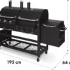 Klarstein Kingsville Double Barbecue - Houtskool- En Gasbarbecue - Smoker BBQ - Inclusief Deksels En Thermometer - Met 2 Roosters - Zwart -Barbecue Benodigdheden Winkel 1200x870 1