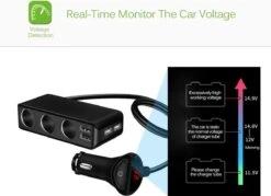 WiseGoods - Premium Auto Sigarettenaansteker Splitter - 4 Poorten USB - Autolader USB - Autolader Splitter - 12V Splitter -Barbecue Benodigdheden Winkel 1200x870 3