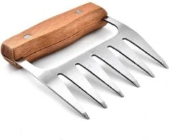 GrillX Luxe Vleesklauwen - Houten Handvat - RVS Meat Claws - Vleesshredder - Pulled Pork, Chicken - BBQ Accesoires -Barbecue Benodigdheden Winkel 1200x992
