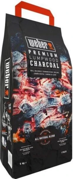 WEBER Houtskool - Zak Van 5 Kg -Barbecue Benodigdheden Winkel 493x1200