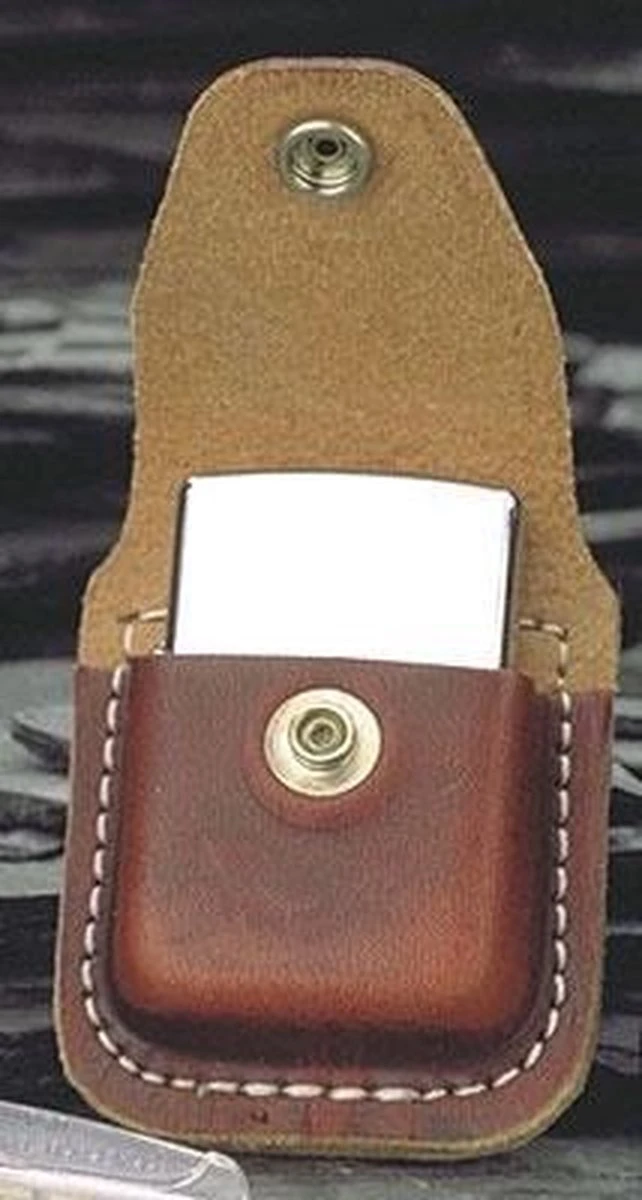 Zippo Pouch Brown With Clip 4 Zippo Pouch Brown With Clip - Afbeelding 2