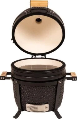 Patton Kamado 15" - Tafel Model - Keramische Barbecue - Premium Black - Medium - Compleet - Mat Zwart -Barbecue Benodigdheden Winkel 780x1200