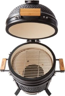 Patton Kamado 15" - Tafel Model - Keramische Barbecue - Premium Black - Medium - Compleet - Mat Zwart -Barbecue Benodigdheden Winkel 814x1200
