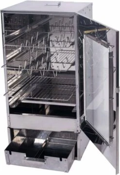 2-L Home & Garden XL Rookoven - RVS - 80x40x28 Cm - 3 Etages -Barbecue Benodigdheden Winkel 824x1200 1