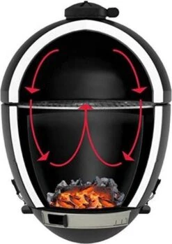 Apache Grill 21 Inch Kamado BBQ Egg | Houtskool | Zwart | Ø 50cm Grill Oppervlak | Dubbelwandig & Geïsoleerd -Barbecue Benodigdheden Winkel 849x1200