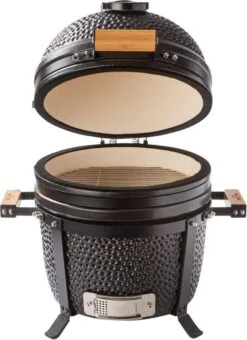 Patton Kamado 15" - Tafel Model - Keramische Barbecue - Premium Black - Medium - Compleet - Mat Zwart -Barbecue Benodigdheden Winkel 873x1200