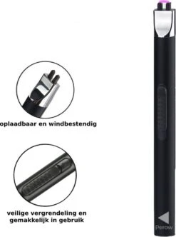 Oplaadbare Lange Elektrische Aansteker - Duurzame Plasma Aansteker - Inclusief Cadeauverpakking - BBQ - Kaarsen - Zwart -Barbecue Benodigdheden Winkel 894x1200 1