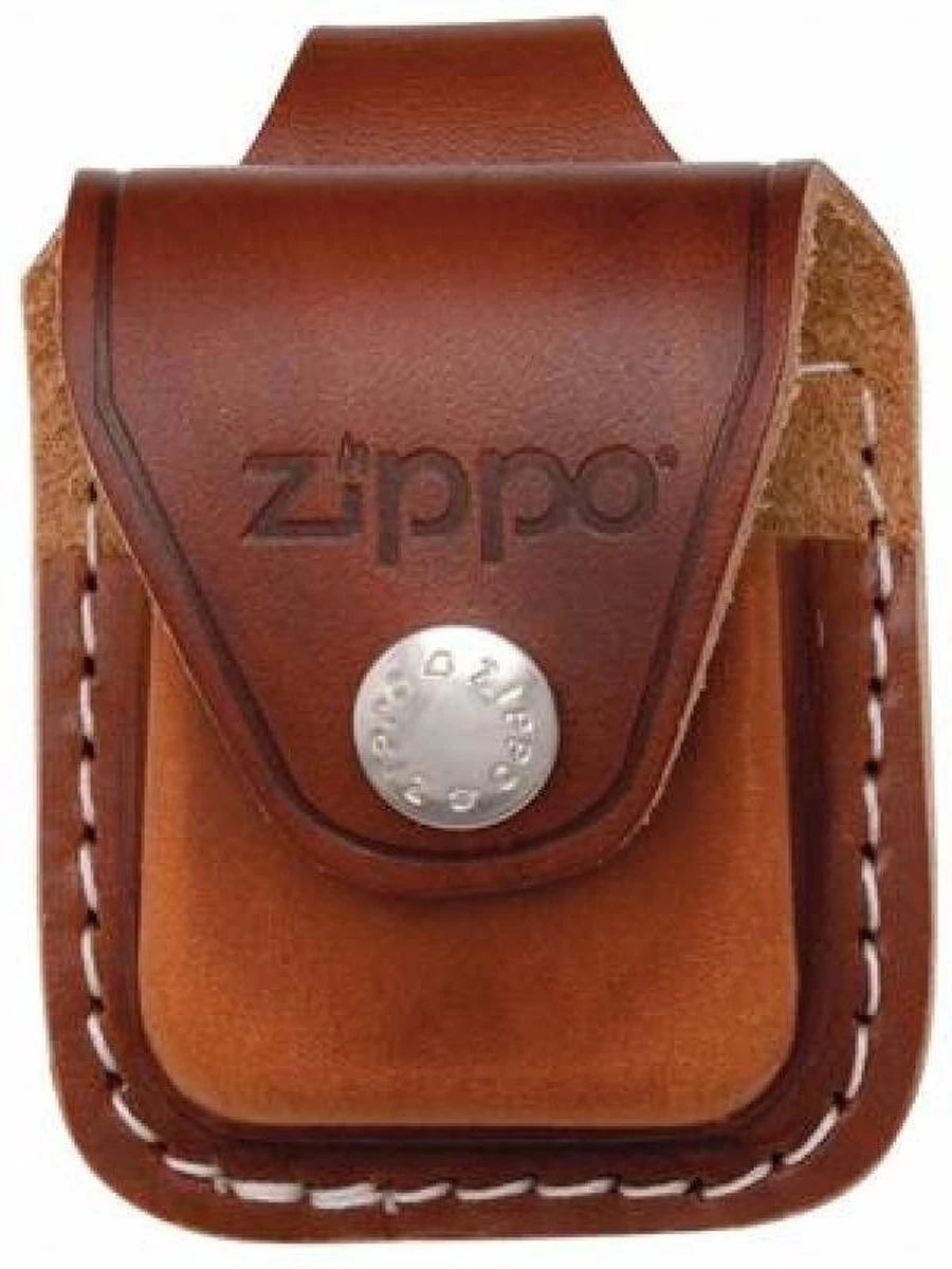 Zippo Pouch Brown With Clip 3 Zippo Pouch Brown With Clip