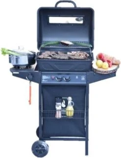 Halifax Gasbarbecue 5,5 KW - Buitenkeuken Met Lavasteen Grillplaat En Gaspit - 100x98 Cm -Barbecue Benodigdheden Winkel 921x1200 2