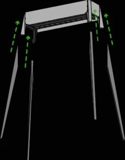 Spiedini Saté-bbq Bali 80 - Saté Houtskoolbarbecue Met Horizontaal Rooster - 80 Cm Lang, 11 Cm Breed - Materiaal: Gealuminiseerd Ijzer -Barbecue Benodigdheden Winkel 938x1200