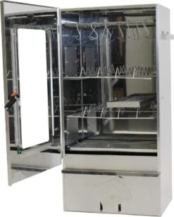 2-L Home & Garden XL Rookoven - RVS - 80x40x28 Cm - 3 Etages -Barbecue Benodigdheden Winkel 958x1200