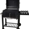 Houtskool BBQ Op Wielen + Tafel | Mat Zwart - X86000060 -Barbecue Benodigdheden Winkel 980x1200